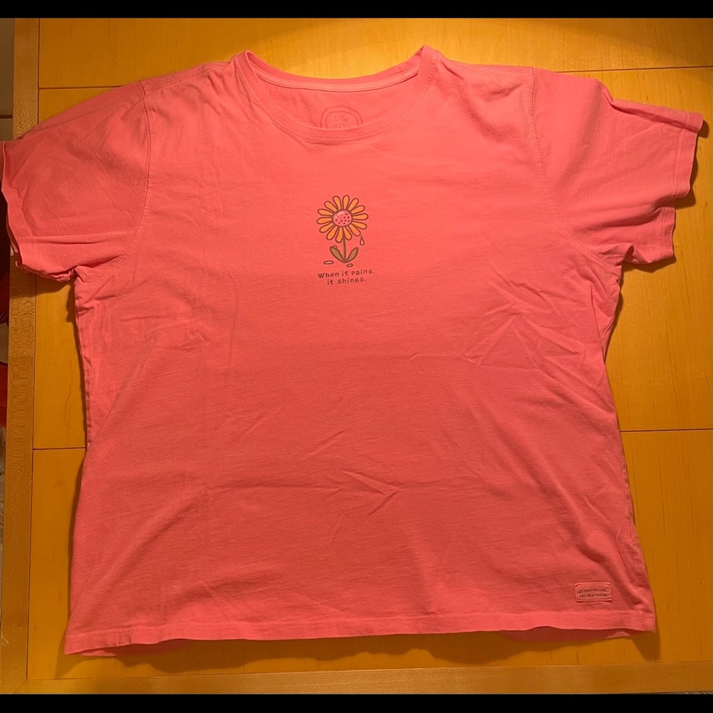 When it rains it shines life is good tee